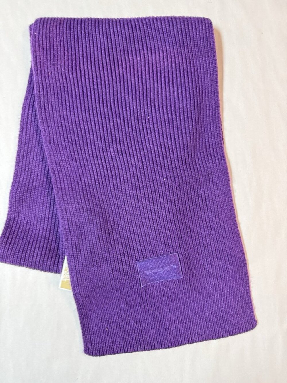 MICHAEL KORS rib knit women's winter scarf in Iris / Purple